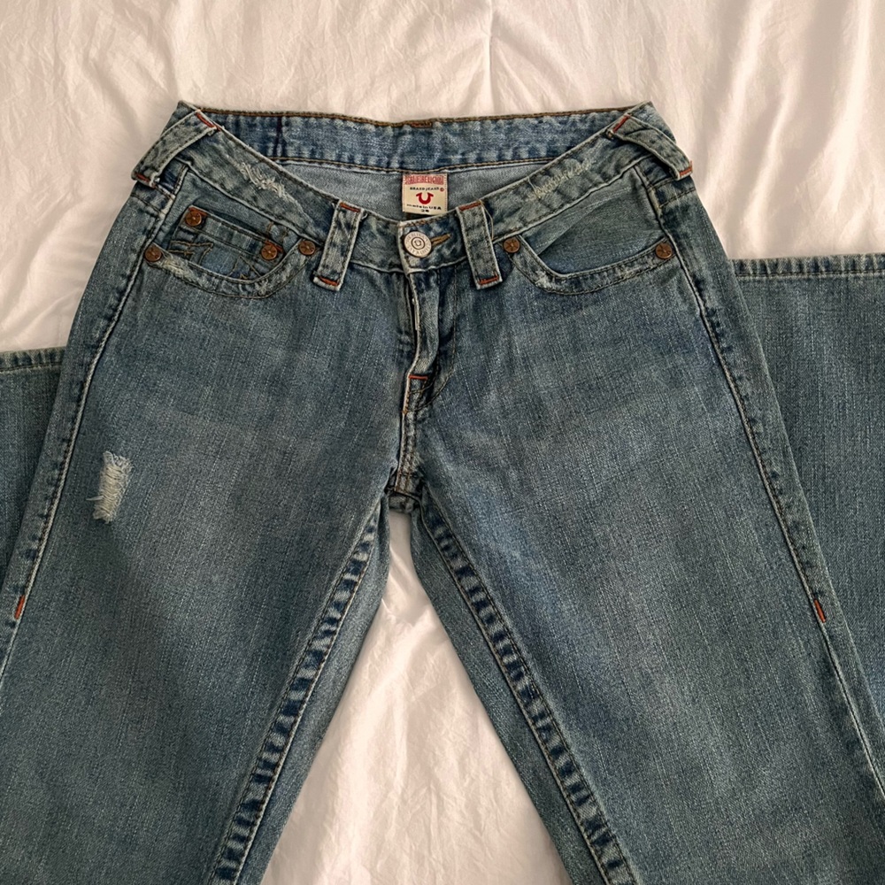 True Religion Lady Godiva Denim Low Rise Jeans - Picture 2 of 7